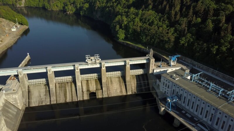 Der Staudamm von Stechovice südlich von Prag – Bild: ZDF Der Staudamm von Stechovice südlich von Prag – Bild: ZDF