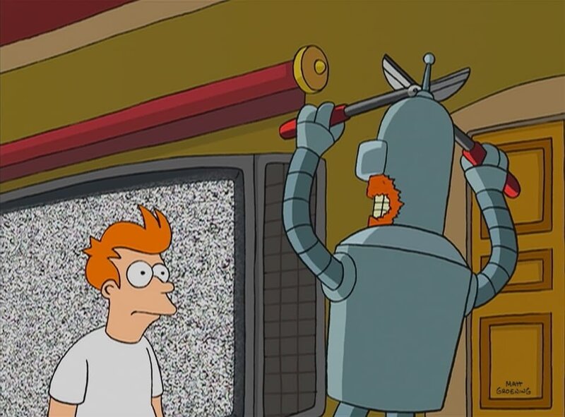 Fry (l.); Bender (r.) – Bild: Paramount