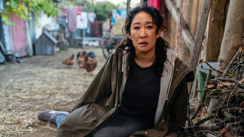 Eves (Sandra Oh) Suche nach Antworten verlangt ihr alles ab. Als sie merkt, dass ihr droht, selbst den Menschen zu verlieren, den sie liebt, trifft Eve eine Entscheidung. – Bild: ZDF und Des Willie