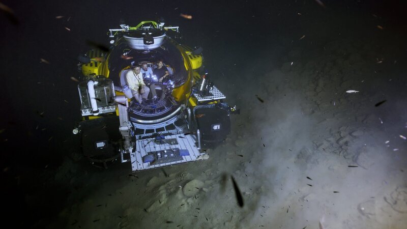 Die Tauchboote der OceanExplorer können bis zu 1000 Meter tief tauchen. – Bild: ZDF und NHK