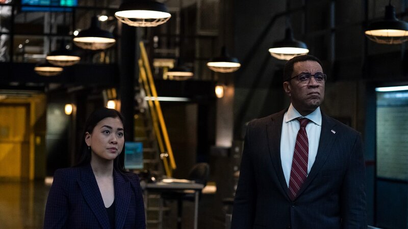 Alina Park (Laura Sohn) und Harold Cooper (Harry Lennix) – Bild: AXN Black