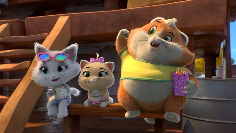 Die Buffolympsichen Spiele stehen an und auch Lampo will hier sein Glück versuchen. Seine Freunde stehen ihm dabei zur Seite! – Bild: Rainbow S.r.l. /​ Lampo bei Buffolympia