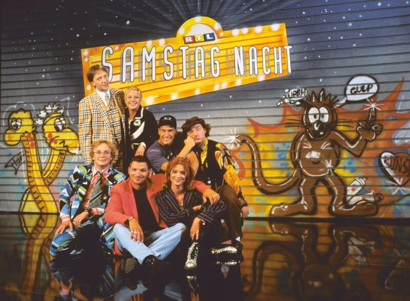 v.li. Wigald Boning, Olli Dittrich, Stefan Jürgens, Tanja Schumann, Mirco Nontschew, Esther Schweins und Tommi Krappweis – Bild: RTLup