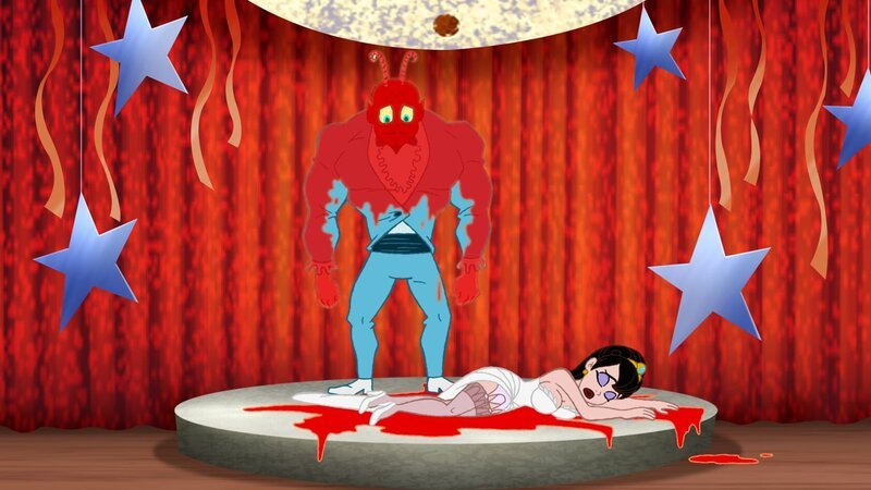 L-R: Dr. Satan (voice of Paul Giamatti) und Velvet von Black (voice of Rosario Dawson) – Bild: Alle Inhalte (Texte, Bilder, Grafiken, u.a.) auf dieser Website unterliegen dem Schutz des Urheberrechts und anderer Schutzgesetze. /​ MKNS