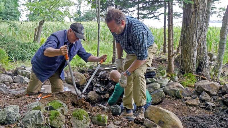 L-R: Laird Niven, Jack Begley und Matty Blake – Bild: THE HISTORY CHANNEL /​ Prometheus Entertainment
