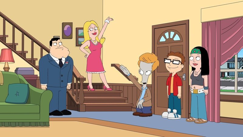 (v.l.n.r.) Stan Smith; Francine Smith; Roger; Steve Smith; Hayley Smith – Bild: Twentieth Century Fox Film Corporation