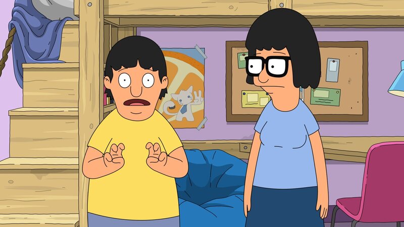 L-R: Gene, Tina – Bild: Paramount /​ BOB’S BURGERS 2022 by 20th Television.