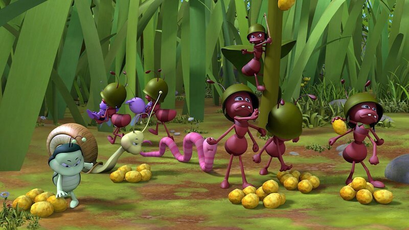 Die Ameisen retten Maja und Willi. – Bild: ZDF/​Studio100 Animation