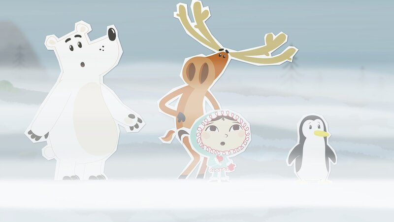 Auf einem Spaziergang sind Grumpel, Hubert, Inui und Lissy vom Nebel überrascht worden. Wie sollen sie jetzt den Weg nach Hause finden? – Bild: ZDF/​JEP Animation