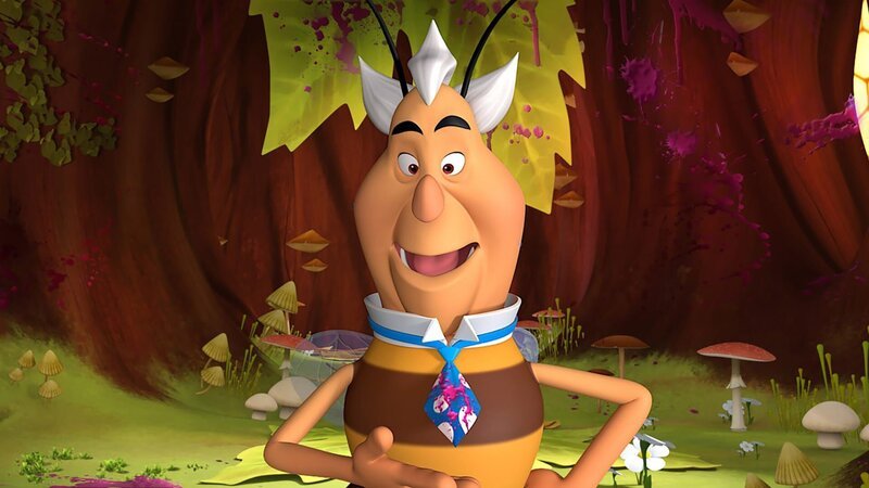 Richter Bienenwachs im verwüsteten Thronraum. – Bild: ZDF/​Studio100 Animation