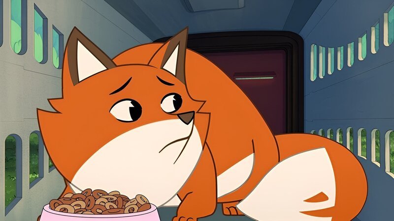 Fuchs Iwo ist in einer Katzen-Transportbox eingesperrt – wie konnte das nur passieren? – Bild: ZDF/​Caligari Film