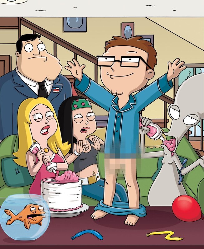 L-R: Klaus, Stan, Francine, Hayley, Steve, Roger – Bild: 2008 Twentieth Century Fox Film Corporation. All rights reserved. Lizenzbild frei