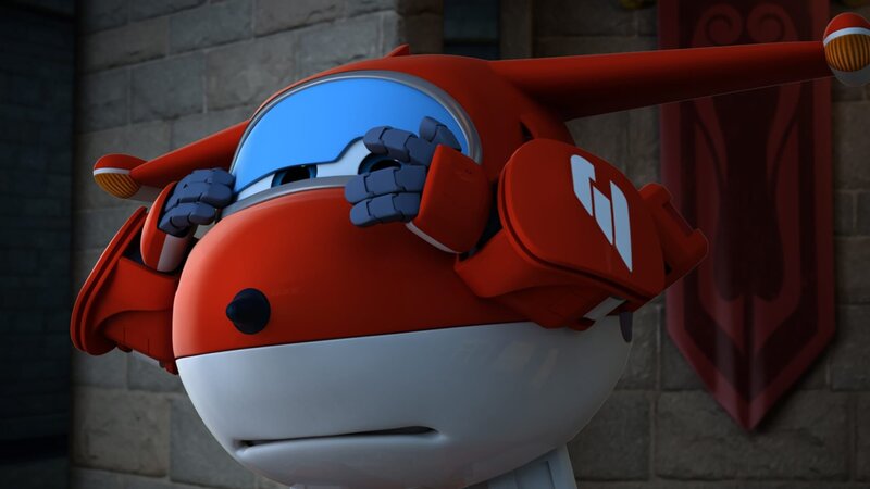 Jett gruselt sich vor einem Geräusch. – Bild: KiKA/​FunnyFlux/​QianQi/​EBS/​CJ E&M