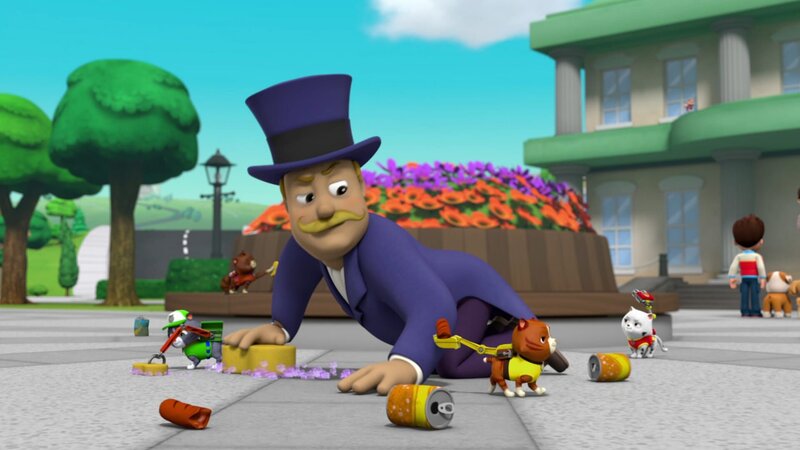 Vorne, l-r: Cat Rocky, Cat Zuma, Mayor Humdinger, Cat Rubble, Cat Marshall – Bild: ViacomCBS