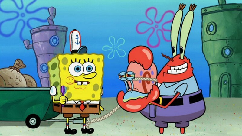 L-R: SpongeBob, Gary, Mr. Krabs – Bild: ViacomCBS