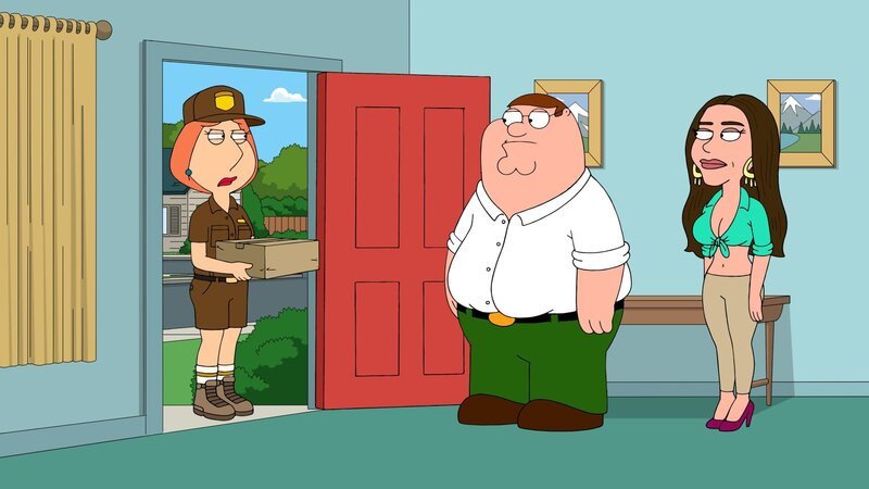 Lois Griffin (l.); Peter Griffin (M.) – Bild: ProSieben MAXX