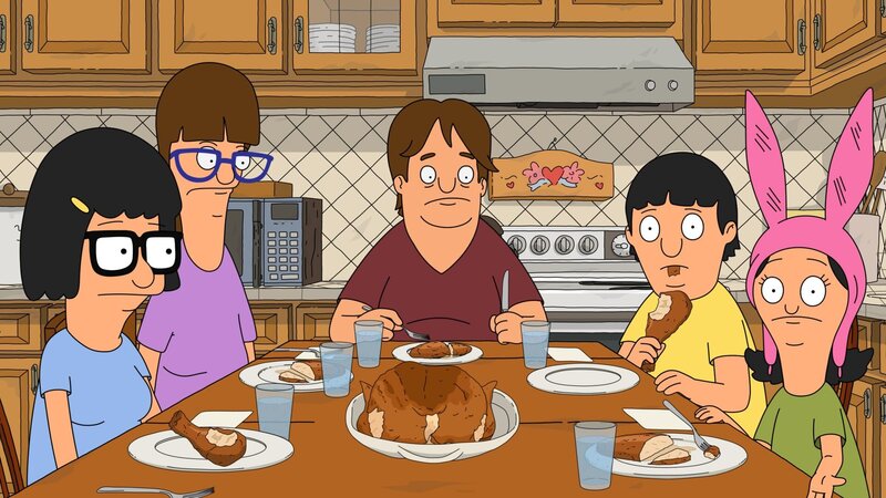 v.li.: Tina, Gayle, Nico, Gene, Louise – Bild: Paramount /​ BOB’S BURGERS © 2022 by 20th Television