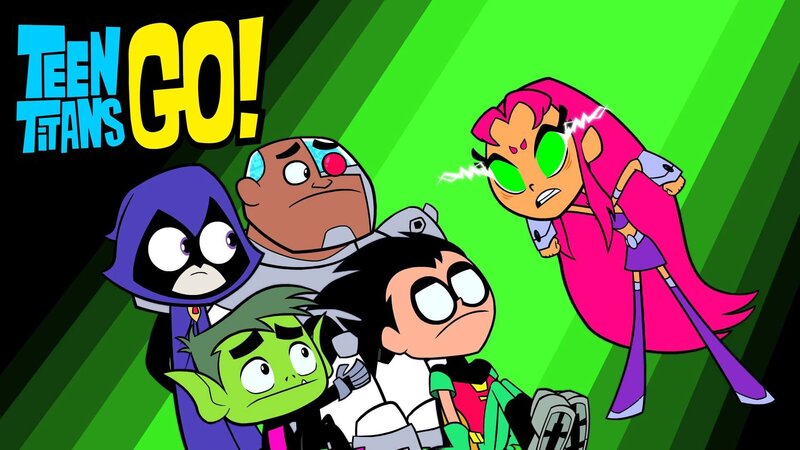 L-R: Raven, Beast Boy, Cyborg, Robin, Starfire – Bild: Mediaset España/​Boing