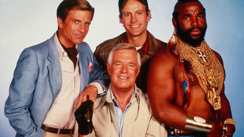 Templeton Peck, John ‚Hannibal‘ Smith, ‚Howling Mad‘ Murdock und B.A. – Bild: TVNOW