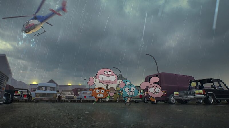 v.li.: Darwin, Rirchard, Nicole, Gumball, Anais – Bild: TM & 2015 CARTOON NETWORK. A TIME WARNER COMPANY. ALL RIGHTS RESERVED.