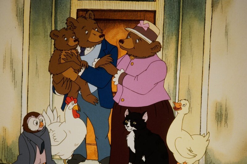 L-R: Owl, Hen, Little Bear, Father Bear, Mother Bear, Cat, Duck – Bild: ZDF