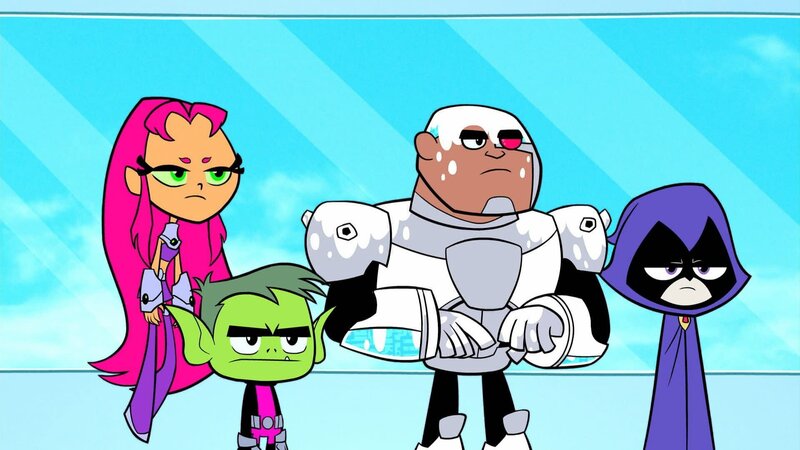 Starfire, Beast Boy, Cyborg, Raven. – Bild: Cartoon Network