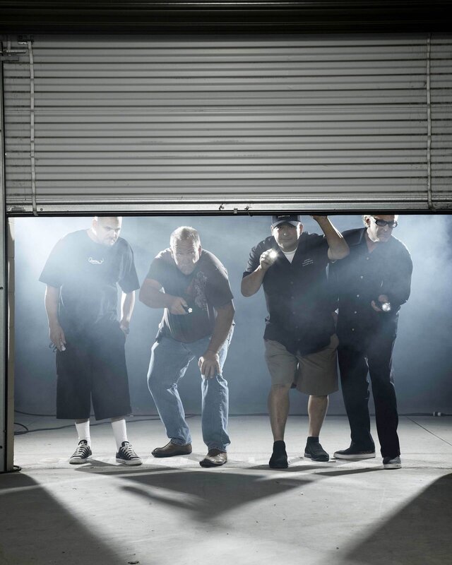 (1. Staffel) – (v.l.n.r.) Jarrod Schulz; Darrell Sheets; Dave Hester; Barry Weiss – Bild: 2010 AETN Lizenzbild frei