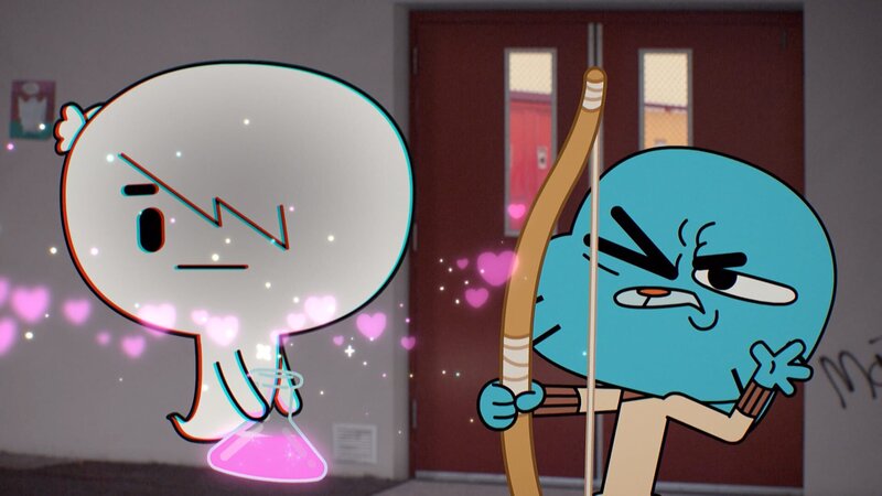 l-r: Carrie Krueger, Gumball – Bild: TM & CARTOON NETWORK