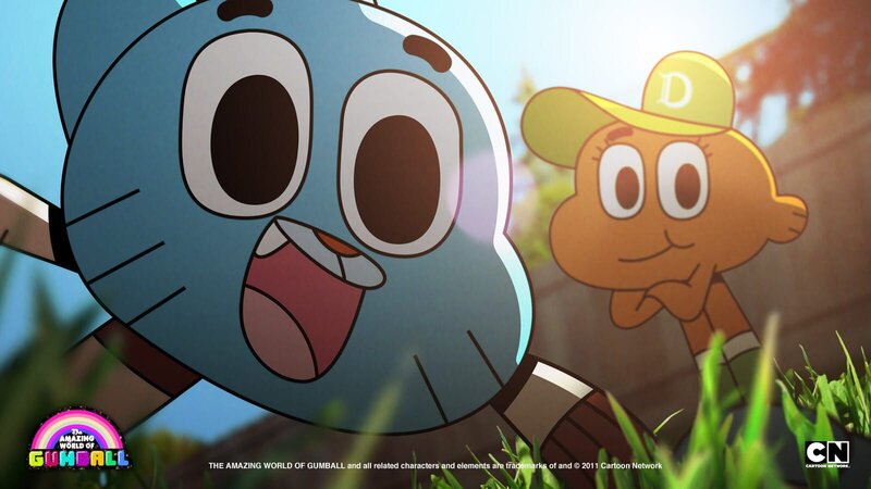 Gumball (vorne) hat mal wieder eine geniale Idee und Darwin (hinten re.) folgt ihm wie immer blind, egal, wo die verrückte Reise auch hingeht. – Bild: Cartoon Network