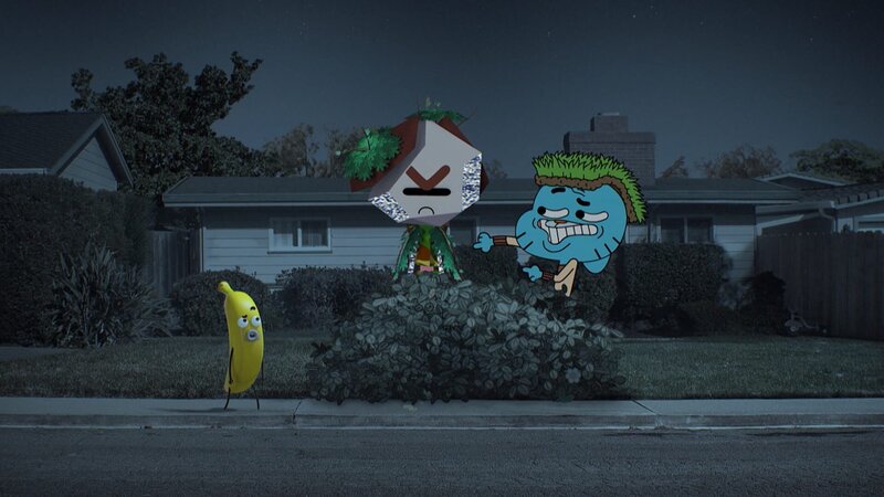 v.l.: Banana Joe, Rob, Gumball – Bild: CARTOON NETWORK