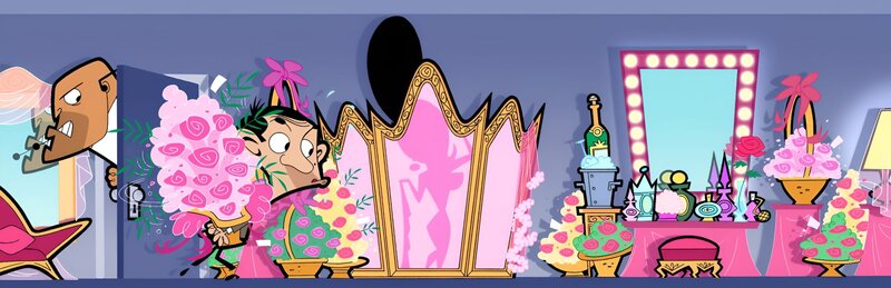 Bodyguard (l.), Mr. Bean – Bild: Mr Bean TM and © Tiger Aspect Productions Ltd 2002 /​ © Tiger Aspect Productions Ltd 2020