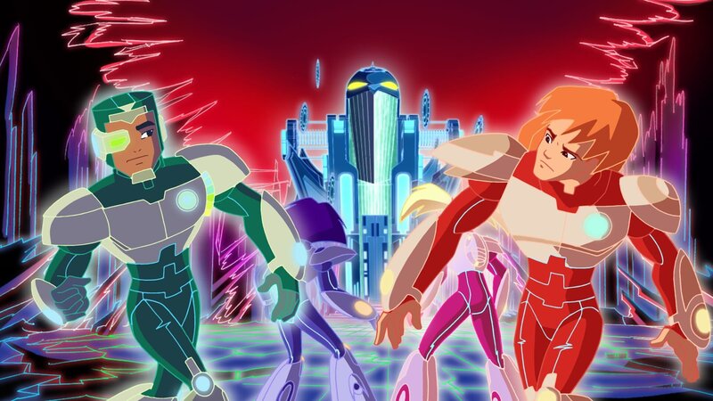 Die vier Freunde Cooder, Kayce, Laylen und Benny werden in ein Video-Game gezogen. Ihre Super-Kräfte erlangen sie von der Musik. Zusammen müssen die vier Freunde gegen die bösen Pläne von DELVAN 13 kämpfen! – Bild: 2012 Your Family Entertainment AG