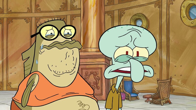 v.li.: Bubble Bass, Squidward – Bild: Paramount