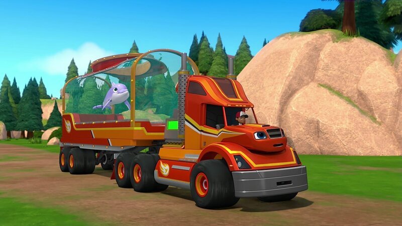 L-R: Flippy, AJ, Blaze – Bild: Nickelodeon