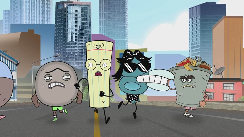 v.li.: Stein, Papier, Schere, Lou – Bild: Paramount