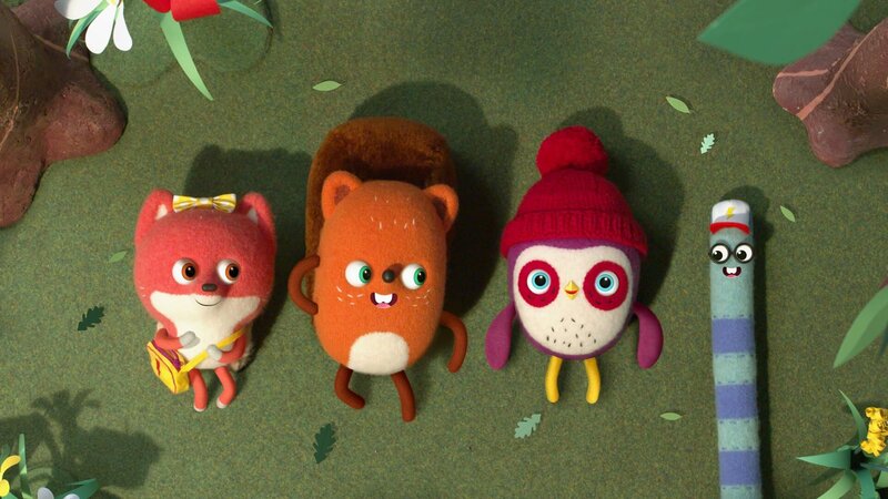 Becca und ihre Freunde lieben den Wuselwald. – Bild: KiKA