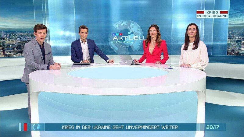 Maik Meuser, Christoph Hoffmann, Roberta Bieling, Pinar Atalay – Bild: Foto: RTL /​ Krieg in der Ukraine