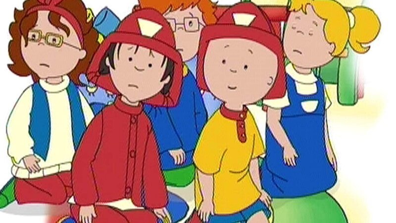Caillou und seine Freunde lernen heute eine Menge über die Feuerwehr. – Bild: SUPER RTL