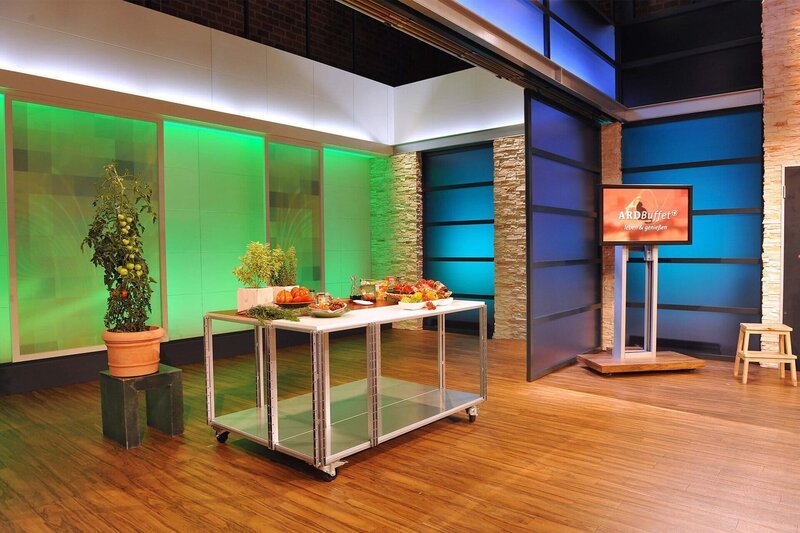 ARD-Buffet-Studio. – Bild: SWR/​Andrea Kremper
