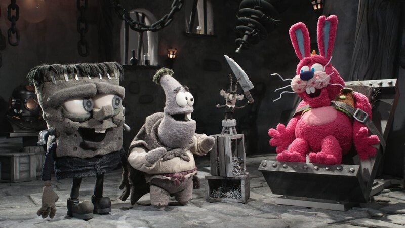 v.li.: SpongeMonster, Pat-gor, Dr. Plankenstein, Easter Bunny – Bild: Paramount