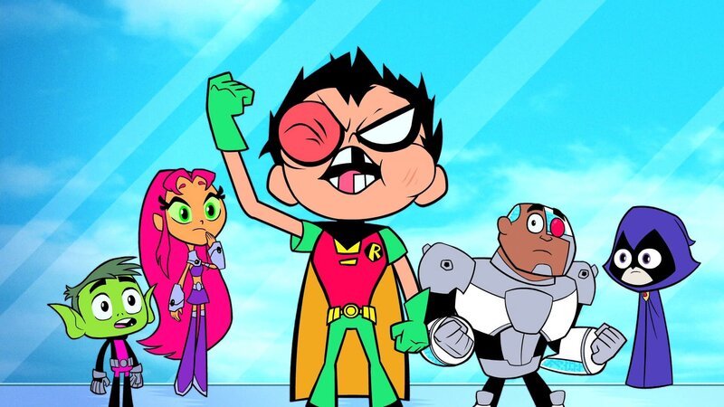 v.li.: Beast Boy, Starfire, Robin, Cyborg, Raven – Bild: Cartoon Network