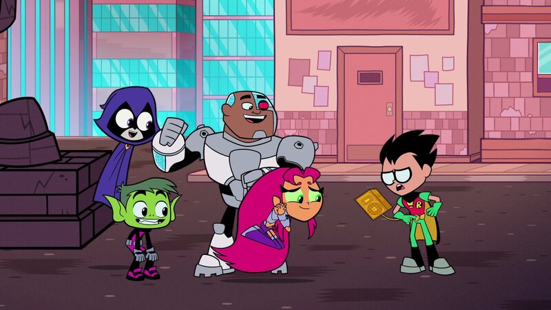 v.li.: Raven, Beast Boy, Cyborg, Starfire, Robin – Bild: Cartoon Network