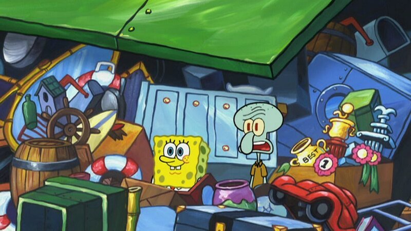 L-R: SpongeBob, Squidward – Bild: ViacomCBS