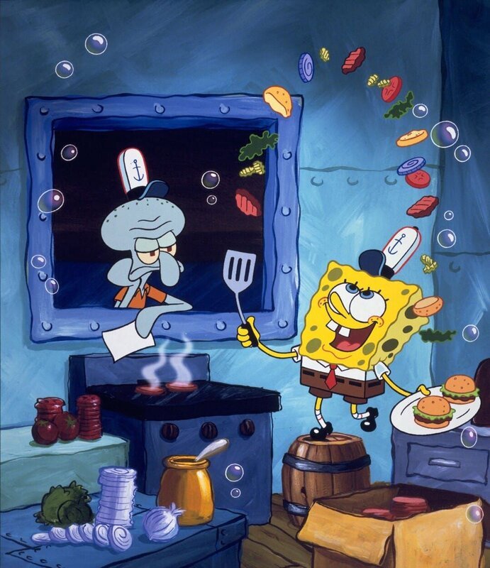 Squidward Tentakel und SpongeBob Schwammkopf – Bild: Viacom International