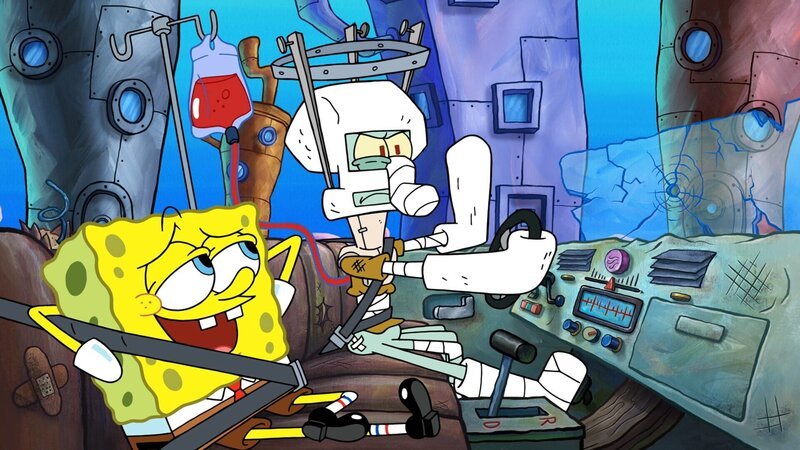 v.li.: SpongeBob, Squidward – Bild: Paramount v.li.: SpongeBob, Squidward – Bild: Paramount