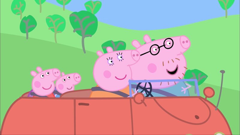 L-R: Peppa Pig, George Pig, Mummy Pig, Daddy Pig – Bild: Paramount