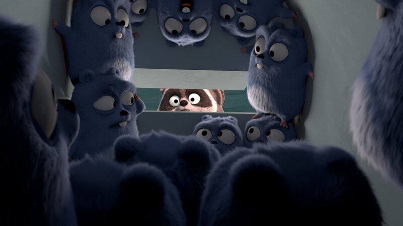 Die Lemminge und Waschbär – Bild: Studio Hari