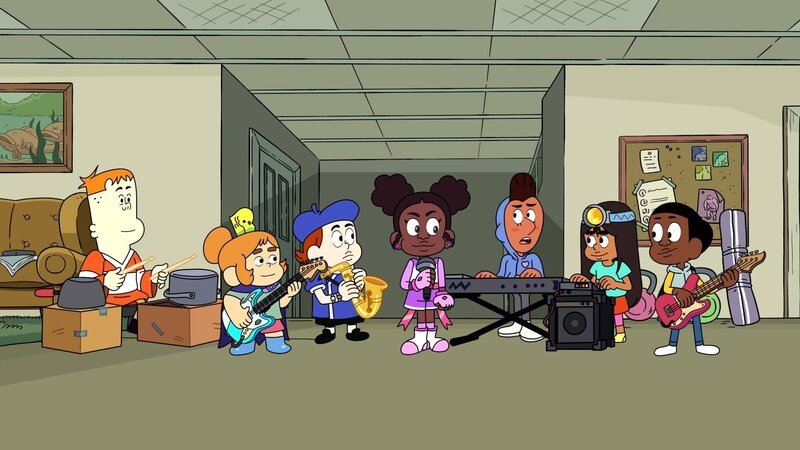 v.li.: J.P., Mortimor, Kelsey, Timekeeper, Sparkle Cadet, Raj, Stacks, Craig – Bild: TM & The Cartoon Network, Inc.