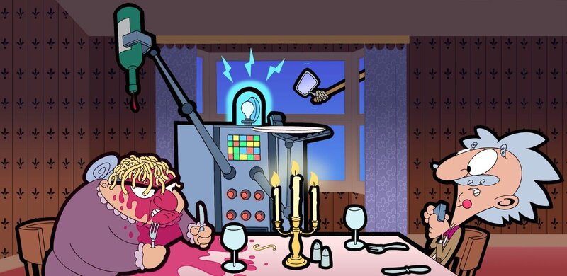 v.li.: Mrs. Wicket, The Inventor – Bild: Mr Bean TM and Tiger Aspect Productions Ltd