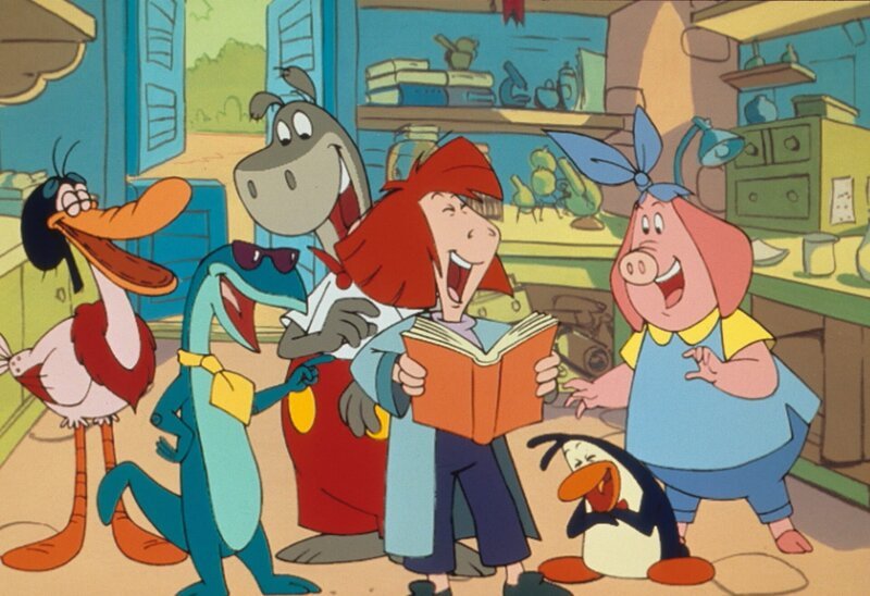 Urmel ist Urmel und absolut einzigartig! Als letztes Exemplar seiner Gattung aus prähistorischer Zeit landet er auf der Insel Titiwu – und sorgt dort für jede Menge Wirbel und Abenteuer. – Bild: Max Kruse and Erich Hölle, Your Family Entertainment AG + TV, Hahn Film, France Animation  Fix&Foxi